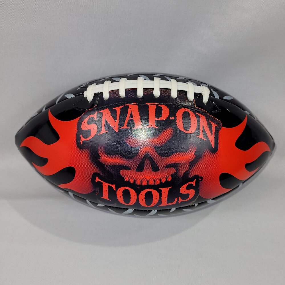 Snap-On Tools 12" Football Skull Logo Metal Flames.